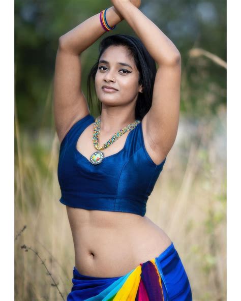 Actress krithi shetty half saree beautiful latest photos Actress Soumya Shetty Hot And Sexy Photos in Saree