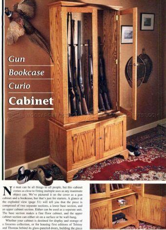 The american furniture classics 10 gun/curio cabinet combo ships ready to assemble and comes with classic furniture hardware and floor levelers. Gun Cabinet Plans • WoodArchivist