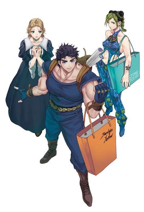 See over 2,532 jonathan joestar images on danbooru. jonathan joestar, kuujou jolyne, and erina pendleton (jojo ...