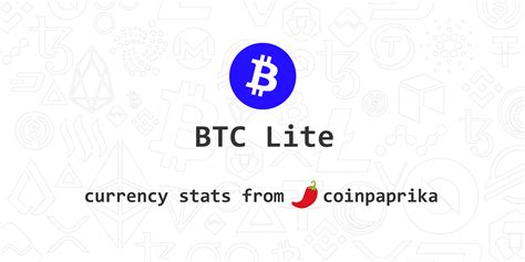 View and follow the top 50 coins by market cap from the last 24 hours. BTC Lite (BTCL) Price, Charts, Market Cap, Markets ...