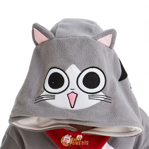 They make us laugh all the time and heal our bad mood! Cheese Cat Onesie Pajamas for Adult & Teens Animal Onesies ...