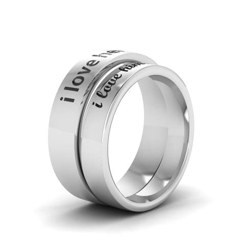 White gold is a beautiful white metal, and we often recommend it, but any smart consumer should know some of the drawbacks of this metal as it ages. Engraved Matching Wedding Ring For Him And Her In 14K White Gold | Fascinating Diamonds