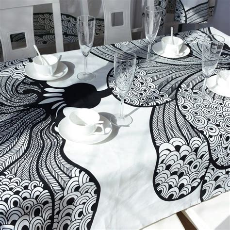 Add style and extend the life of your dining table with a new tablecloth. Elegant Bohemian Dining Table Cloth | Dining table cloth ...