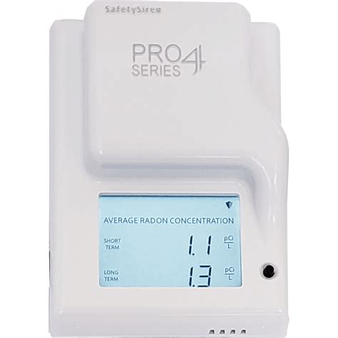 Accustar alpha track test kit at 100. Safety Siren Pro4 Series Radon Gas Detector | Sylvane