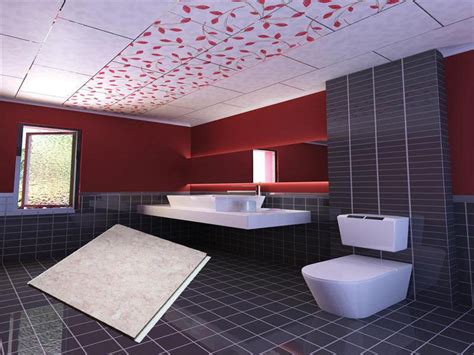 Traditionally, tiles can come in a number of different materials including marble, slate, ceramic, porcelain, and more. Interior Waterproof PVC Ceiling Panels Compound Bathroom ...