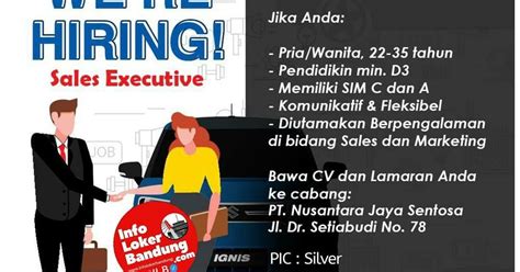 Lowongan kerja yomart bandung 2020, loker bandung, loker toko, loker minimarket, loker yogya group. Lowongan Kerja PT. Nusantara Jaya Sentosa ( Suzuki Mobil ...