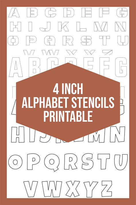 We laser cut.010 millimeter mylar into a custom stencil outline that meets your exact design … 4 Inch Alphabet Stencils Printable | Alphabet stencils, Free printable ...