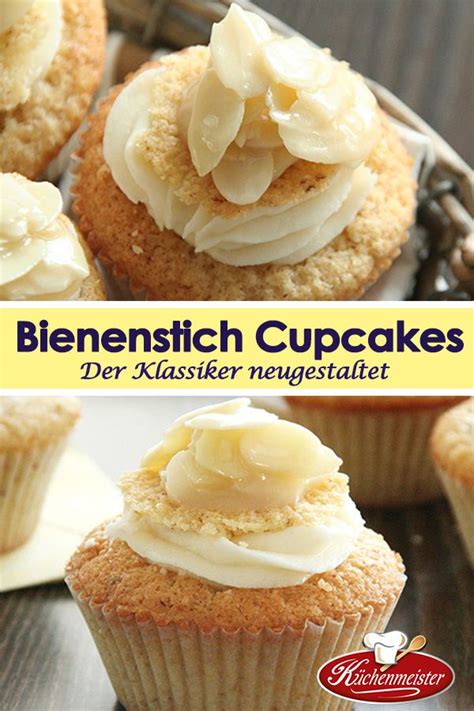 Der kuchen benötigt nur wenig zeit für die zubereitung. Bienenstich-Cupcakes Rezept - inspiriert von Küchenmeister ...