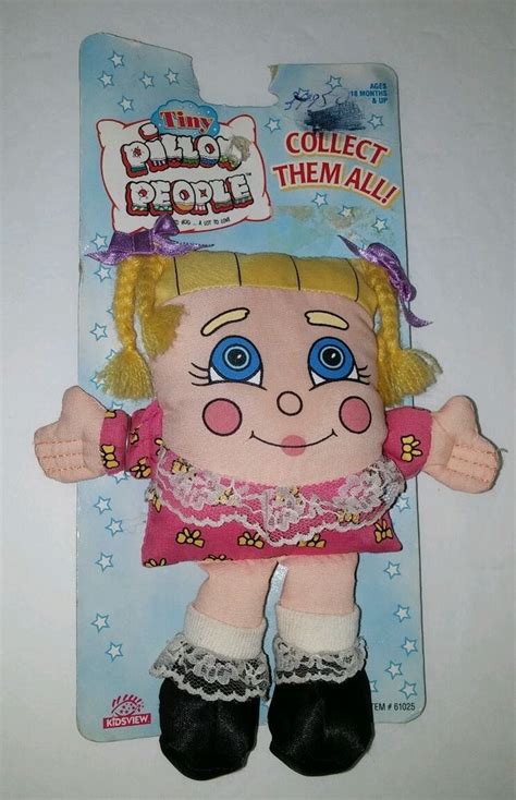 The look of knitting with the ease of crocheting. Vintage 7" TINY Pillow People "Sweet Dreams" blonde ...