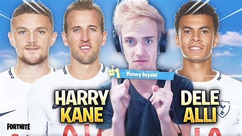 Harry kane's outfit with sweet victory emote and back bling. NINJA Plays Fortnite With HARRY KANE & DELE ALLI Victory ...