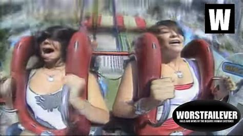 Here's a video we comprised of people failing at the slingshot ride! GIRLS IN THE SLINGSHOT RIDE - video dailymotion