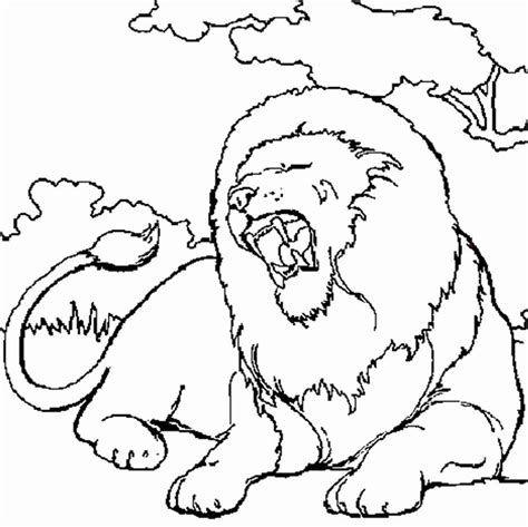 Download and print coloring pages. 8 Antique Coloriage Lion Facile Image | Tree coloring page ...