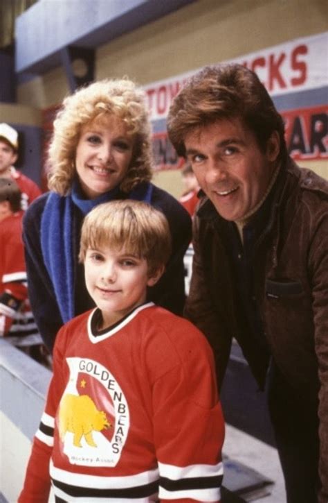 Still married to his wife chelsea noble? Joanna Kerns, Jeremy Miller, and Alan Thicke on the set of ...