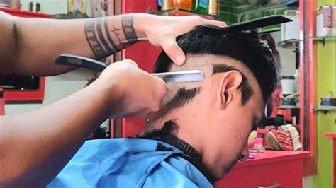 Razor cut caesar with bald fade. HeadShave /Straight Razor Skin Fade/ Razor Fade Haircut ...