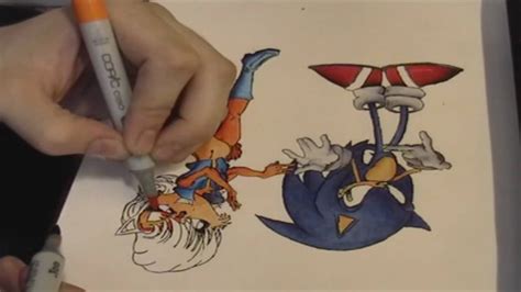 By best coloring pagesoctober 19th 2017. Sonic the Hedgehog and Sally Acorn Copic Marker Coloring 2 ...