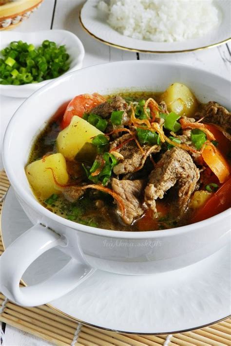 Hiris nipis lawan urat daging yang telah sejuk. SUP DAGING ALA SIAM | Asian recipes