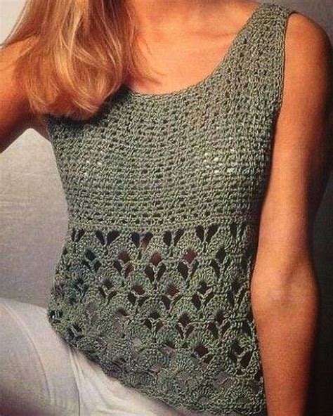 This summer is so hot so i've chosen a short version, but you. 52 Free Easy Crochet Tops For This Summer 2019; top ...