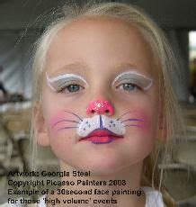 Bunny face paint easter face paint. So simple! Bunny face. | Bemalte gesichter, Kinder ...