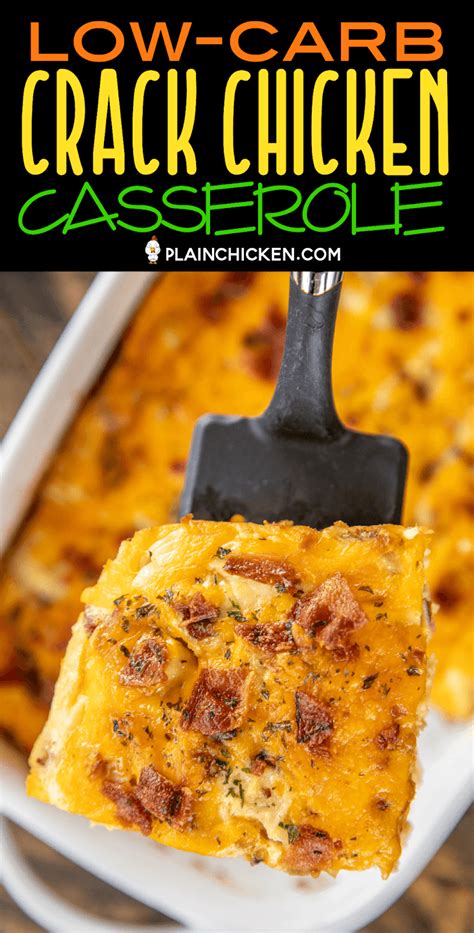 I recommend low sodium deli meats. Low-Carb Crack Chicken Casserole - Plain Chicken
