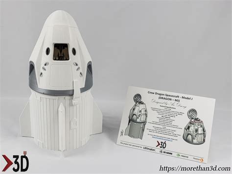 A new astronaut capsule, which launched on saturday from florida on a falcon rocket, has astronauts on board iss have now been inside the capsule. SpaceX Crew Dragon Capsule - MJ 3D printable model