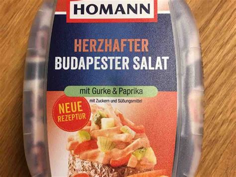 Budapester salat ist ein rezept mit frischen zutaten aus der kategorie salatbeilage. Homann, Pikanter Budapester Salat Kalorien - Neue Produkte ...