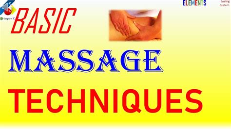 The medical breakthrough massage chair also utilizes airbags to include acupressure massage techniques. Basic MASSAGE Techniques - YouTube