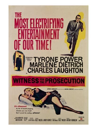 Learn vocabulary, terms and more with flashcards, games and other study tools. 'Witness for the Prosecution, Tyrone Power, Charles ...