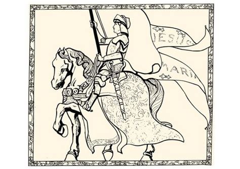 Can you commemorate her achievements by designing her a medal? Coloring page Jeanne d'Arc | Coloring pages, Joan of arc ...