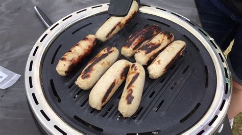 Limited time sale easy return. Sausages on cookshop Portable Charcoal BBQ Grill - YouTube