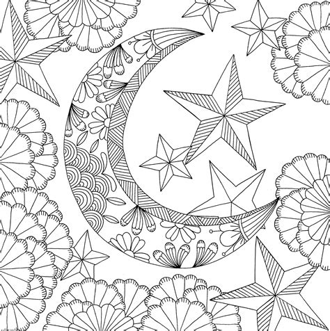 38+ sun moon and stars coloring pages for printing and coloring. Pin on Coloring pages