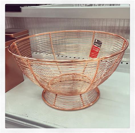 The type of basket featured in this article is often referred to as a 'stake and strand' basket. Copper fruit bowl | Kmart home, Decorative wicker basket, Bowl