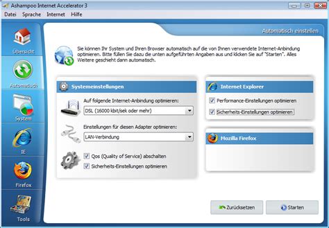 The program works by splitting a file. Internet Accelerator | heise Download