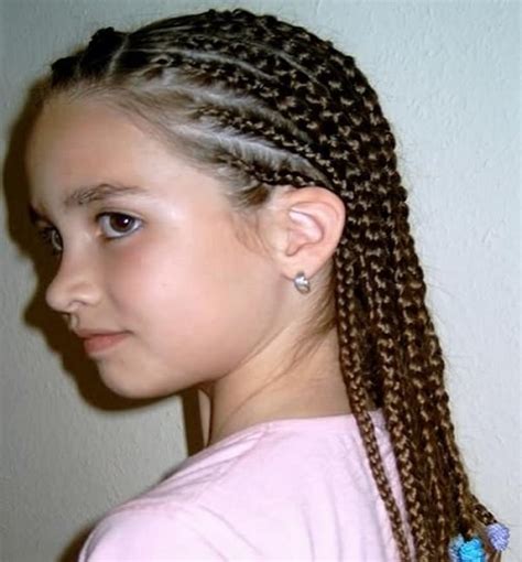 Braids allow you to keep your child's hair neat and saves you any extra time taken to prep their hair in the morning. Cornrow Braids for Kids: 5 Adorable Styles - HairstyleCamp