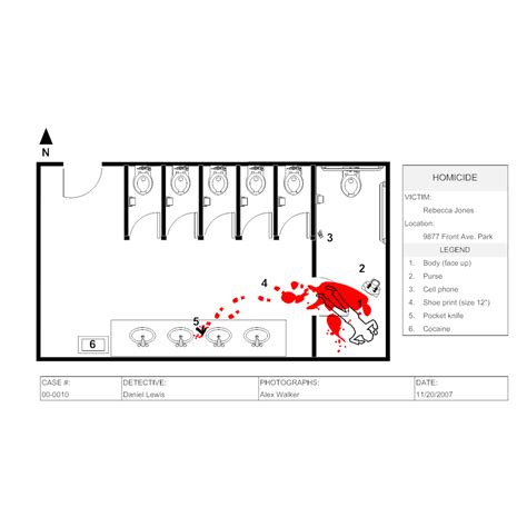 Finally, choose the look and feel from a set of professional designs. Crime Scene - Public Restroom