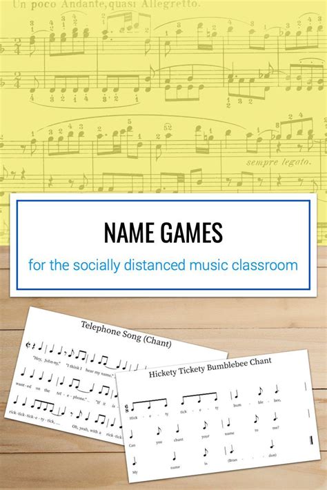 Lawn games are fun for carnivals and summertime. Name Games for the Socially Distanced Music Classroom in ...