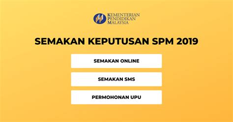 Selamat membuat semakan keputusan spm 2019 secara online! Semakan Keputusan SPM 2019 Secara Online / SMS