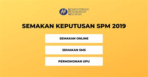 Semakan keputusan spm 2019 secara online dan sms. Semakan Keputusan SPM 2019 Secara Online / SMS