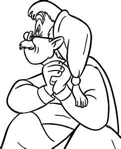 Disney coloring pages for kids: Pinocchio Geppetto Wishing Coloring Page http ...