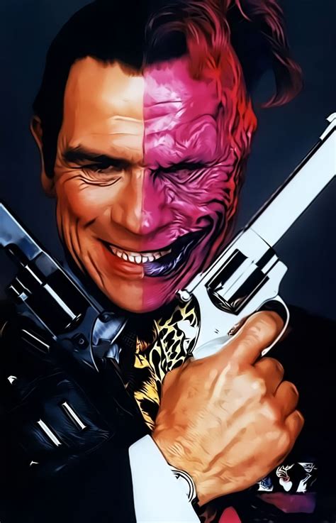 It has a great cast and everyone did a great job. Tommy Lee Jones-Two Face by donvito62 on DeviantArt in 2020 | Two face batman, Tommy lee jones ...