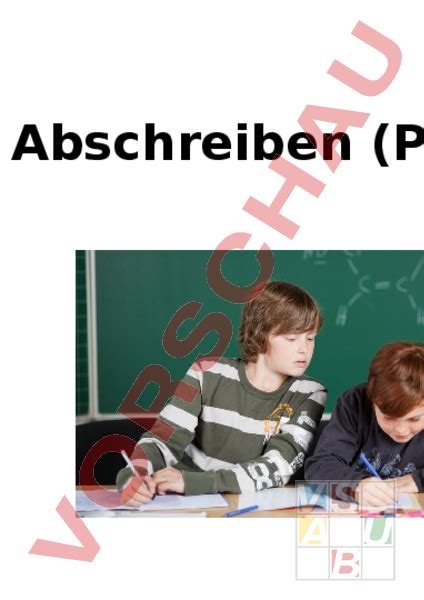 Arbeitsblatt: Plagiat erklären - Deutsch - Texte schreiben