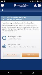 The app is designed for android 4.0.3 and above. Liberty Mutual Mobile - Android Apps on Google Play