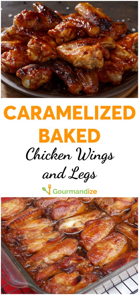 These caramelized chicken wings are spicy and sticky. Caramelized Baked Chicken Wings and Legs Recipe - (3.6/5)