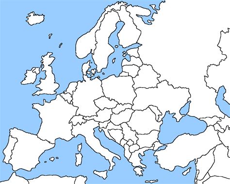 Europe map coloring page from maps category. Europe Map - Map Pictures