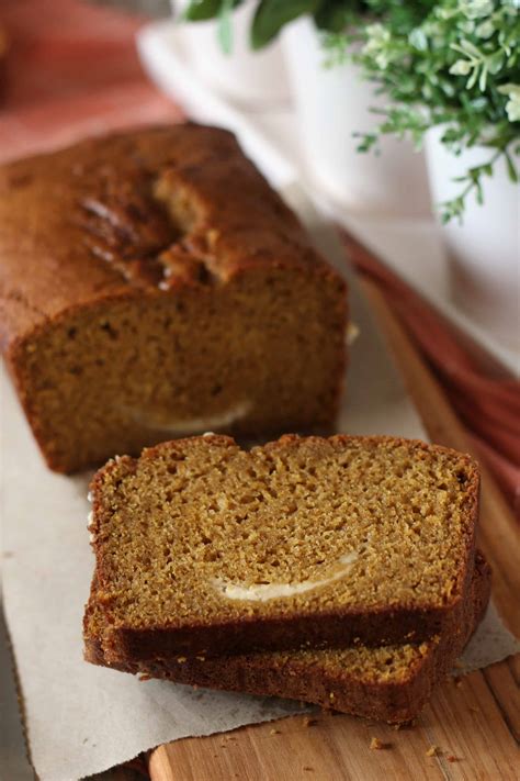 Pumpkin bread with heavy cream. Pumpkin Bread with Cream Cheese Swirl | A Baker's House