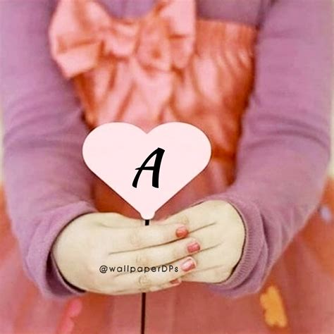 $24 (173) $250 (240) $45. All Alphabets on Pink Heart Hold in Hands by Girl Dpz for ...