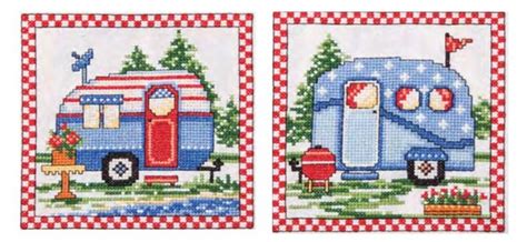 Counted cross stitch pattern : free camp cross stitch patterns | Cross stitch camper ...