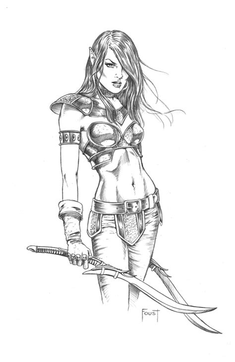 Shop for female warrior art from the world's greatest living artists. Elf Rogue by MitchFoust on DeviantArt