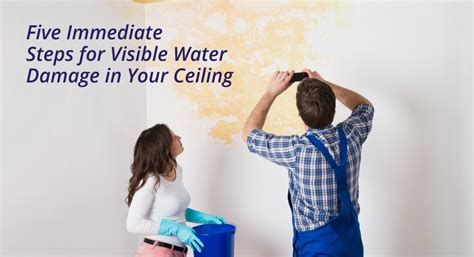 How do you repair a water damaged ceiling? Five Immediate Steps for Visible Water Damage in Your ...