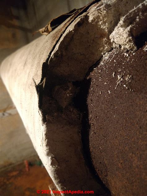 Asbestos insulation on pipes, identification & action guide