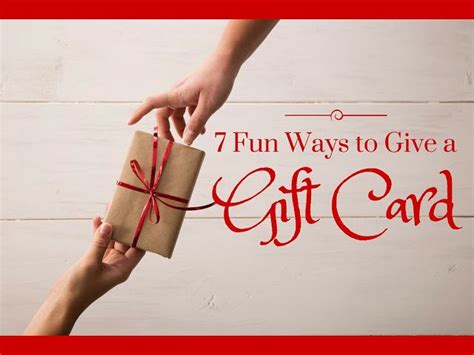 Maybe you would like to learn more about one of these? 7 Fun Ways to Give a Gift Card | Gift card presentation ...